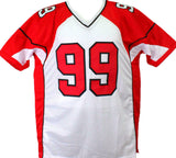 JJ Watt Autographed White Pro Style Jersey- JSA W Authenticated