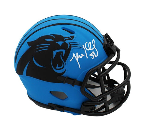 Cam Newton and Luke Kuechly Signed Carolina Panthers Speed Rave NFL Mini Helmet