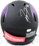 Ray Lewis Autographed Ravens F/S Eclipse Speed Authentic Helmet-Beckett W Holo