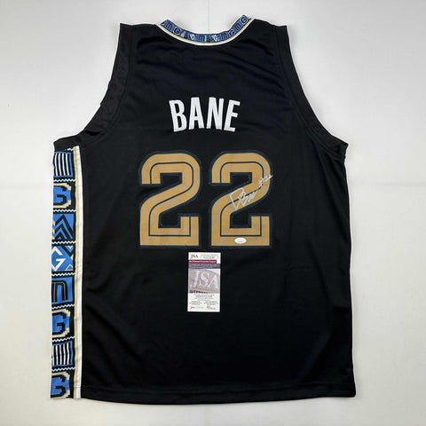 Autographed/Signed Desmond Bane Memphis Black Basketball Jersey JSA COA