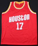 Mario Elie Signed Houston Rockets Jersey (JSA COA) 3xNBA champion (94, 95, 99)