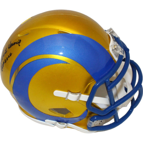 Dick Vermeil Autographed Saint Louis Rams Mini Helmet HOF Beckett 46742