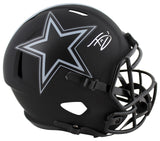 Cowboys Trevon Diggs Authentic Signed Eclipse Full Size Speed Rep Helmet JSA Wit