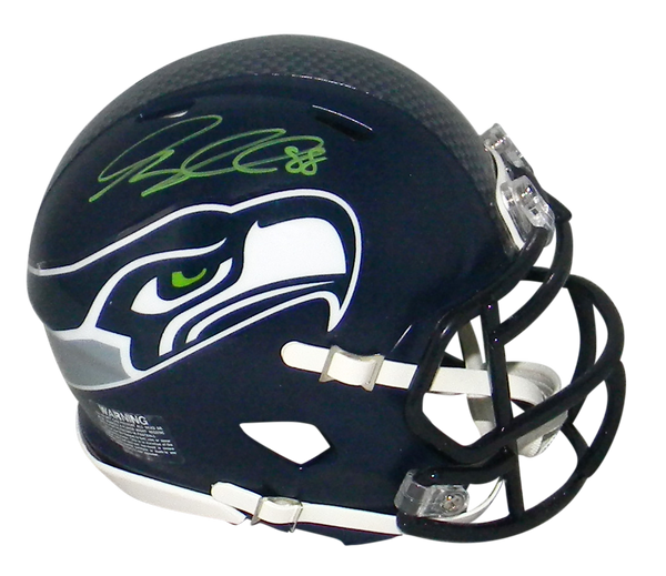 GREG OLSEN SIGNED AUTOGRAPHED SEATTLE SEAHAWKS SPEED MINI HELMET BECKETT