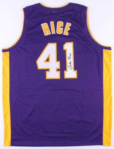 Glen Rice Signed Los Angeles Lakers Purple Home Jersey (JSA COA)