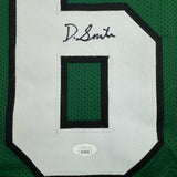 Autographed/Signed Devonta Smith Philadelphia Kelly Green Jersey JSA COA