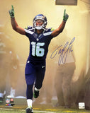 TYLER LOCKETT AUTOGRAPHED 16X20 PHOTO SEATTLE SEAHAWKS TUNNEL MCS HOLO 209199