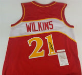 Dominique Wilkins Signed Atlanta Hawks Jersey (JSA COA) 9xNBA All Star 1986-1994