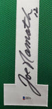 NEW YORK JETS JOE NAMATH AUTOGRAPHED SIGNED FRAMED GREEN JERSEY BECKETT 191187