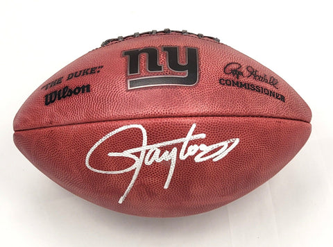Lawrence Taylor Signed New York Giants The Duke NFL Metallic Football Beckett