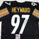 Autographed/Signed Cameron Cam Heyward Pittsburgh Black Football Jersey JSA COA