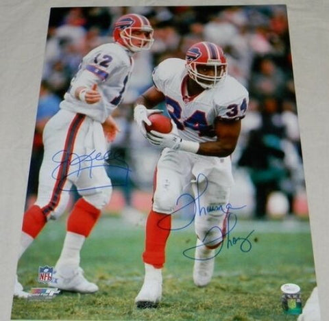 JIM KELLY & THURMAN THOMAS AUTOGRAPHED SIGNED BUFFALO BILLS 16x20 PHOTO JSA