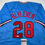 Autographed/Signed Bert Blyleven Minnesota Light Blue Baseball Jersey JSA COA