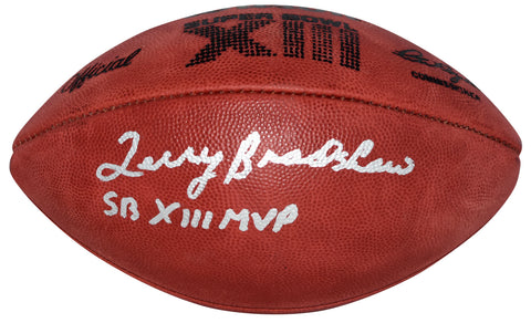 TERRY BRADSHAW SIGNED PITTSBURGH STEELERS SUPER BOWL XIII FOOTBALL W/ SB MVP