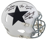 Cowboys (3) Staubach, Dorsett & Pearson Signed TB F/S Speed Proline Helmet BAS W