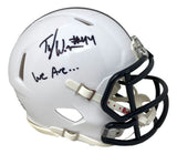 Tyler Warren Signed Penn State Mini Speed Helmet We Are Inscribed JSA