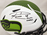 RUSSELL WILSON AUTO LUNAR ECLIPSE FULL SIZE HYPER FLEX HELMET SB CHAMPS 194025