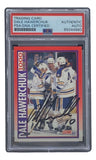 Dale Hawerchuk Signed 1991 Score #266 Buffalo Sabres Hockey Card PSA/DNA