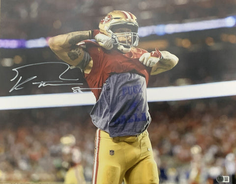 George Kittle Signed San Francisco 49ers 16x20 Photo F*** Dallas Beckett 48861