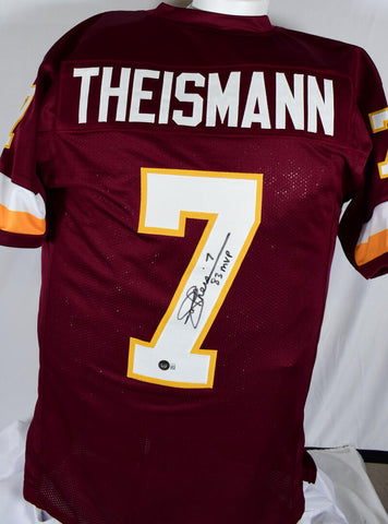 Joe Theismann Autographed Maroon Pro Style Jersey w/ 83 MVP- Beckett W Hologram