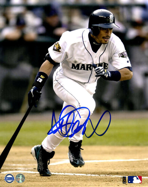 Ichiro Suzuki Signed Seattle Mariners Batting 8x10 Photo (Ichiro Hologram)