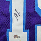 Autographed/Signed Austin Reaves Los Angeles Purple City Edition Jersey BAS COA