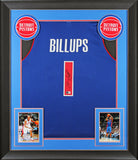 Chauncey Billups Authentic Signed Blue Pro Style Framed Jersey BAS Witnessed