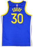 WARRIORS STEPHEN CURRY AUTOGRAPHED NIKE SWINGMAN ICON JERSEY 48 JSA 234044