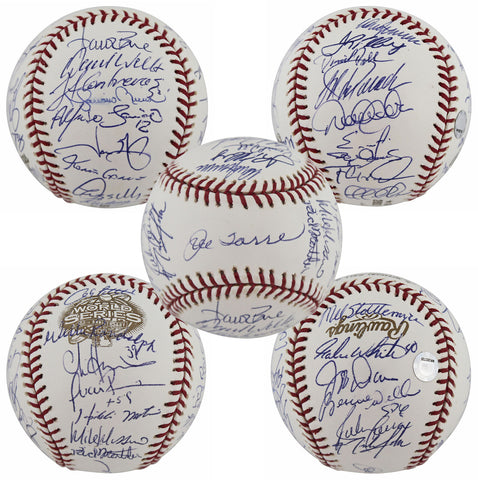 2003 Yankees (26) Jeter, Pettitte, Posada, Rivera +22 Signed Oml Baseball MLB 1