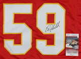 Ed Podolak Signed Kansas City Chiefs Hall of Fame Jersey (JSA COA) Super Bowl IV