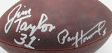 Paul Hornung/Jim Taylor Packers Signed NFL Duke Leather Football PSA/DNA 189409