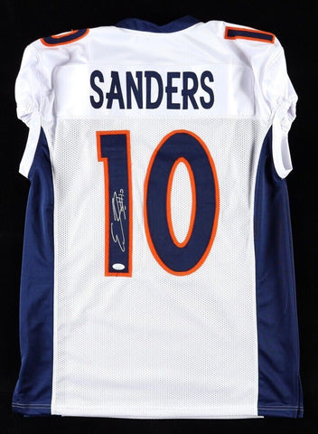 Emmanuel Sanders Signed Denver Broncos Jersey (JSA COA) 2xPro Bowl Receiver