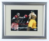 Sugar Ray Leonard & Tommy Hearns Signed 13x16 Framed Photo Display (Beckett COA)