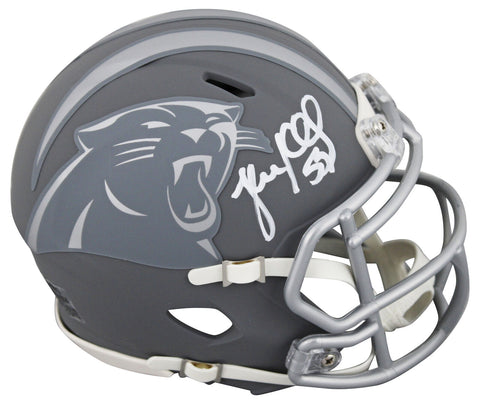 Panthers Luke Kuechly Authentic Signed Slate Speed Mini Helmet BAS Witnessed