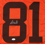 Austin Hooper Signed Cleveland Browns Jersey (JSA COA) 2016 3rd Rd Draft Pk TE