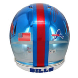 Josh Allen Autographed Chromed Bills Speed Authentic Helmet Beckett GDL LE 1/17