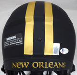 DREW BREES AUTOGRAPHED SAINTS ECLIPSE FULL SIZE HELMET "SB MVP" BECKETT 185737