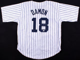 Johnny Damon Signed New York Yankees Home Pinstriped Jersey (JSA COA)