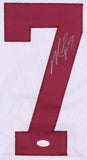 Michael Vick Signed Virginia Tech Hokies White Jersey (JSA) #1 Pick 2001 Draft