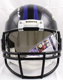 Ray Lewis Autographed Baltimore Ravens F/S Helmet w/ SB MVP- JSA Auth *White