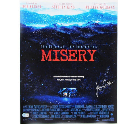 James Caan Signed Misery 16x20 Photo - House in Snow