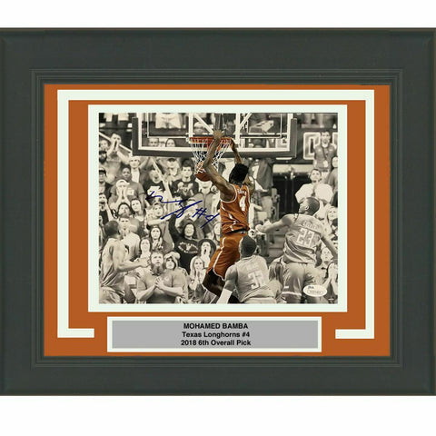 FRAMED Autographed/Signed MOHAMED MO BAMBA Texas Longhorns 8x10 Photo JSA COA #2