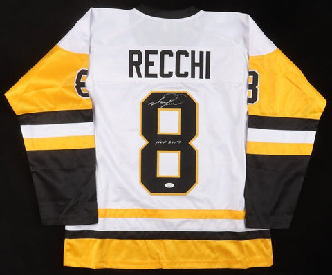 Mark Recchi Signed Pittsburgh Penguins Jersey Inscribed "HOF 2017" (JSA COA)