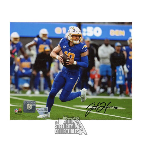 Justin Herbert Autographed Los Angeles 8x10 Football Photo - Fanatics