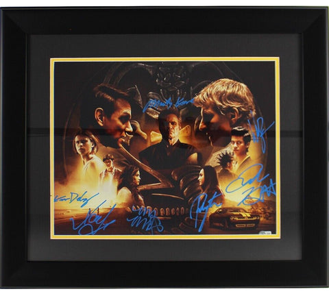 Multi-Signed Cobra Kai Framed 16 x 20 Collage of Actors Photo