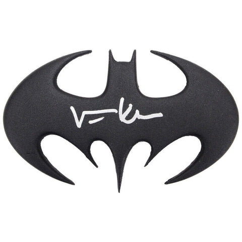 Val Kilmer Autographed 1995 Batman Forever Authentic Cowl Suit Emblem