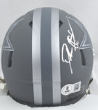 Deion Sanders Autographed Dallas Cowboys Slate Speed Mini Helmet-Beckett W Holo