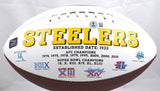 Roman Wilson Autographed Pittsburgh Steelers Logo Football - Beckett W Hologram