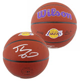 Lakers Shaquille O'Neal Signed Wilson Lakers Logo Basketball BAS Witnessed