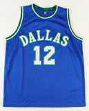 Derek Harper Signed Dallas Mavericks Jersey (JSA COA)#11 Overall Pick 1983 Draft